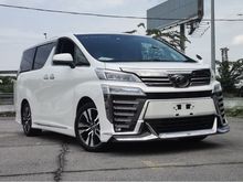2018 Toyota Vellfire 2.5 Z G Edition ZG SUNROOF FULL MODELISTA PRECRASH