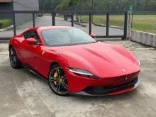 2021 Ferrari Roma 3.9 Coupe Great Deal - Carbon Pack, 20 Inch Forged Diamond Wheels, Carbon Fibre Steering Wheels + LED, Yellow Brake Caliper