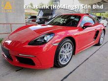 2018 Porsche 718 2.0 Cayman Coupe KEYLESS START ENGINE 2.0L TURBOCHARGED 300 HP AND 280 lb-ft INC SST
