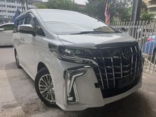 2018 Toyota Alphard 2.5 G SA MPV UNREG ALPINE PLAYER SUNROOF