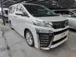Recon 2018 Toyota Vellfire 2.5 ZA with 5 Years Warranty - Cars for sale