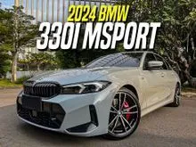 2024 BMW 330i 2.0 M Sport Pro Sedan Brooklyn Grey on Black iDrive 8 Msport Abu-abu