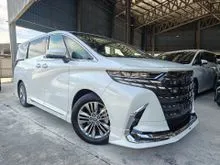 2024 Toyota Alphard 2.5 Z 7-Seater Grade 5A Sun Roof 4Cam360View PCS LTA BSM DIM HUD Display Audio Leather Power Boot Modelistakit Unregister