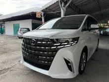 2024 Toyota Alphard 2.5 Z SPEC FULLY LOADED SUNROOF 4CAMERA DIM BSM HUD SIDE STEP ROOF TV GRADE 5A 8K MILEAGE JAPAN EDITION