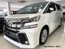 2015 Vellfire 2.5ZA with Sunroof 7 Seat