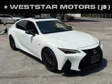 2021 Lexus IS 300 2.0 F Sport Mode Black Edition Mileage 22k km Grade 5A 360Cam Red Int Sunroof Ventilation Seat Memory Seat