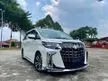 Recon 2019 Toyota Alphard 2.5 G S C Package MPV MODELISTA AERO L SHAPE LIGHT ALPINE RADIO AND ALPINE ROOF MONITOR SUNROOF