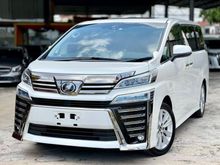 2018 Toyota Vellfire 2.5 Z Spec 7 Seater Dual Power Door SunRoof Toyota Maker Tv Rear Monitor Unregistered 5 Years Warranty
