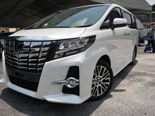 2015 Toyota Alphard 2.5 SC Package MPV auto parking JBL TRD FRONT GRILL SUNROOF PRE CRASH