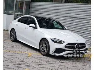 2022 Mercedes-Benz C200 1.5 Avantgarde Sedan, AMG LINE, GRADE 4.5B, ORI 27K KM, 360 CAMERA, HUD, BSA, PANORAMIC ROOF, MULTI-COLOR AMBIENT LIGHT