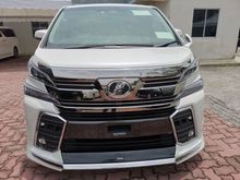 2017 Toyota Vellfire 2.5 Z G Edition MPV