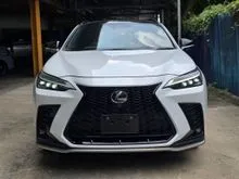 2021 LEXUS NX350 F SPORT 2.4T (A) PANO ROOF, 360, HUD, ORANGE CALIPER, PWR BOOT, BSM