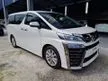 Recon EASYLOAN 2019 Toyota Vellfire 2.5 Z (UNREG) 7 SEATER 2 POWER DOOR, ROOF MONITOR FOC 7 YEARS WARRANTY,NEW BATTERY,4 NEW TYRE - Cars for sale