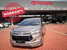 2017 Toyota Innova 2.0 G MPV - UNDER WARRANTY + 1 YEAR FREE SERVICE