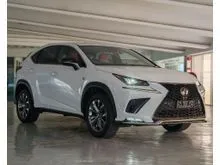 2021 Lexus NX 300 2.0 F Sport SUV, NX300, GRADE 4.5B, ORI 26K KM, BLACK & RED INTERIOR, SUNROOF, 360 CAMERA, BSM, 4 LED HEADLAMP