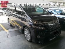 TRUE YEAR MADE 2013 NO SST Toyota Vellfire 2.4 ZG Edition Pilot Seat Home Theater