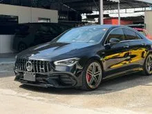 READY STOCK 2023 Mercedes-Benz AMG CLA45 2.0 S 4MATIC+ Coupe BURMESTER / PERFORMANCE PACK / PANORAMIC ROOF