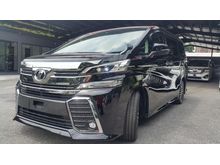 2016 Toyota Vellfire 2.5 Z G Edition MPV MORE THAN 100 UNITS VELLFIRE & ALPHARD