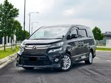 2014/2019 Toyota VELLFIRE 2.4 Z PLATINUM Power Door Tip Top Condition MPV Easy Loan