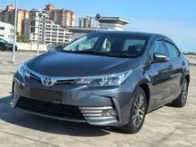 2017 Toyota Corolla Altis 1.8 G Sedan Warranty 1Year