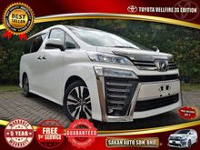 2019 Toyota Vellfire 2.5 Z G EDITION MPV **PRICE Included SST**CLEARANCE SALES**2 POWER DOOR**SUNROOF/MOONROOF**LTA**PKSB**PCS**RSA**UNREG**JAPAN SPEC