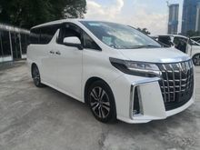 2018 TOYOTA ALPHARD 2.5 SC / DIM MIRROR / FULL SET ALPINE MONITOR 2018 UNREGISTER