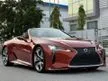 Recon 2021 Lexus LC500 5.0 Convertible Japan Spec ONLY Unit In Market, with Full Leather, 21inch Sport Wheel, LOW Mileage