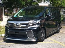 2017 Toyota Vellfire 2.5 Z G Edition MPV *FREE 5YEARS WARRANTY & V-KOOL TINTED* FULL LEATHER - PRE-CRASH - MODELISTA BODY KIT - 012 201 6830 Max Chook