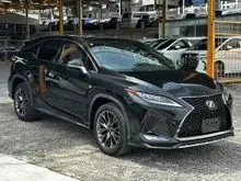 2020 Lexus RX 300 2.0 F Sport SUV/FREE 8 YRS WARRANTY/HUD/SUNROOF