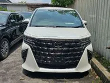 PROMO UNREG 2024 Toyota Alphard 2.5 Z 7-Seater MPV WHITE FULL SPEC/ ROOF MONITOR/ SIDE STEP/HUD/ ADVANCE DRIVE/ BSM/ DIM/SUNROOF FREE 6 YEAR WARRANTY