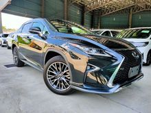 2017 Lexus RX200t 2.0 F Sport Sun Roof 4 Cam 360 View PreCrash BSM Full Leather HUD LKA Power Boot 20 inch Rim Unregister