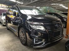 2017 Nissan Elgrand 2.5 High-Way Star Urban Chrome MPV Xenon Light LED Daytime Running Light Push Start Button Keyless Go Power Boot Surround View Camera Bose Sound System 2 Power Door 2 Monitor