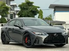 2022 Lexus IS 300 F Sport Mode Black S 2.0 (3 Eyes Led Headlight,19 Inch BBS Rim,Orange Calipers,Half Semi Bucket Seats,Ventilation And Heated Seats)