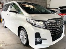 2016 Toyota Alphard 2.5 S - 15,xxx KM ONLY - 7 SEATER - ROOF TV - 5 YEARS WARRANTY