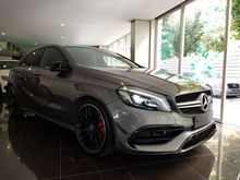 2017 Mercedes-Benz A45 AMG 2.0 4MATIC Hatchback Harman Kardon Sound System Sport Exhaust Push Start Button Keyless-Go Panoramic Roof Paddle Shift Xenon Light LED Daytime Running Light Sport Seat