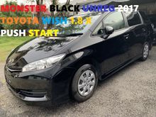 MONSTER BLACK UNREG 2017 TOYOTA WISH 1.8 X PUSH START