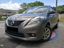 2013 Nissan Almera 1.5 V TRUE YEAR MAKE / FULL SERVICE RECORD / NAVI / SUPER LOW MILEAGE / LIKE NEW CAR CONDITION