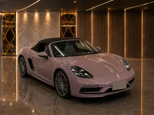(Limited Pink Colour) 2022 Porsche 718 2.0 Boxster Convertible, PDLS, Sport Design, Sport Chrono, Beige Interior, Bose Sound System, 2023, 2021, 4 Cam