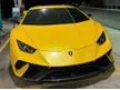 Used FUNKY YELLOW PRE OWNED 2016/2022 LAMBORGHINI HURACAN 5.2L V10 LP610