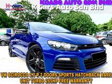 2011 Volkswagen Scirocco R 2.0 2 DRA SPORT HATCHBACK FREE WARRANTY