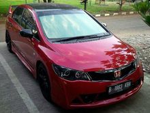 2009 Honda Civic 1.8 FD Sedan Dijual Civic Merah Full modif STNK sudah ganti warna jd merah