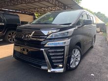 2018 Toyota Vellfire 2.5 ZA JBL (PROMOTION PRICE WITH SST)360 CAMERA ,PRE CRASH ,LKA, 2 POWER DOOR ,8 SEATER UNREG
