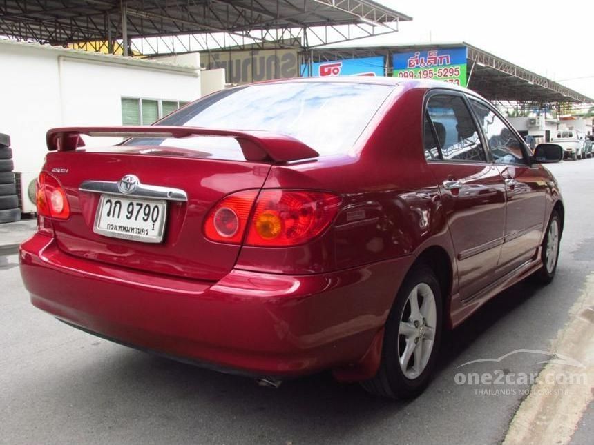 Toyota Corolla Altis 01 G 1 8 In กร งเทพและปร มณฑล Automatic Sedan ส แดง For 155 000 Baht One2car Com