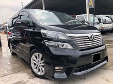 2008 Toyota Vellfire 2.4 Z Platinum MPV, Original Condition, 7 Seater, Power Door, Black Interior, Call Now