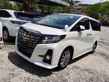 TOYOTA ALPHARD 2.5 TYPE BLAK DUAL SUNROOF FREE GMR WARRANTY 2017 JAPAN UNREG