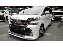 2016 Toyota Vellfire 2.5 ZG - Sunroof, Modellista Bodykit, Pre-Crash