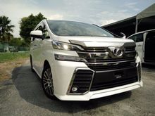2016 Toyota Vellfire 2.5 ZG - Sunroof