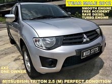 2012 Mitsubishi Triton 2.5 Lite FACELIFT 4X2 TURBO (M) PERFECT CONDITION