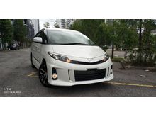 TOYOTA ESTIMA 2.4 AERAS PREMIUM 2014 WHITE NO GST