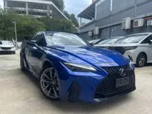 2021 Lexus IS 300 2.0 F Sport Sedan JAPAN SPEC BLACK INTERIOR/360 CAMERA/FULL LEATHER SEATS/BSM/MEMORY SEATS/ELECTRIC SEATS  UNREGISTERED